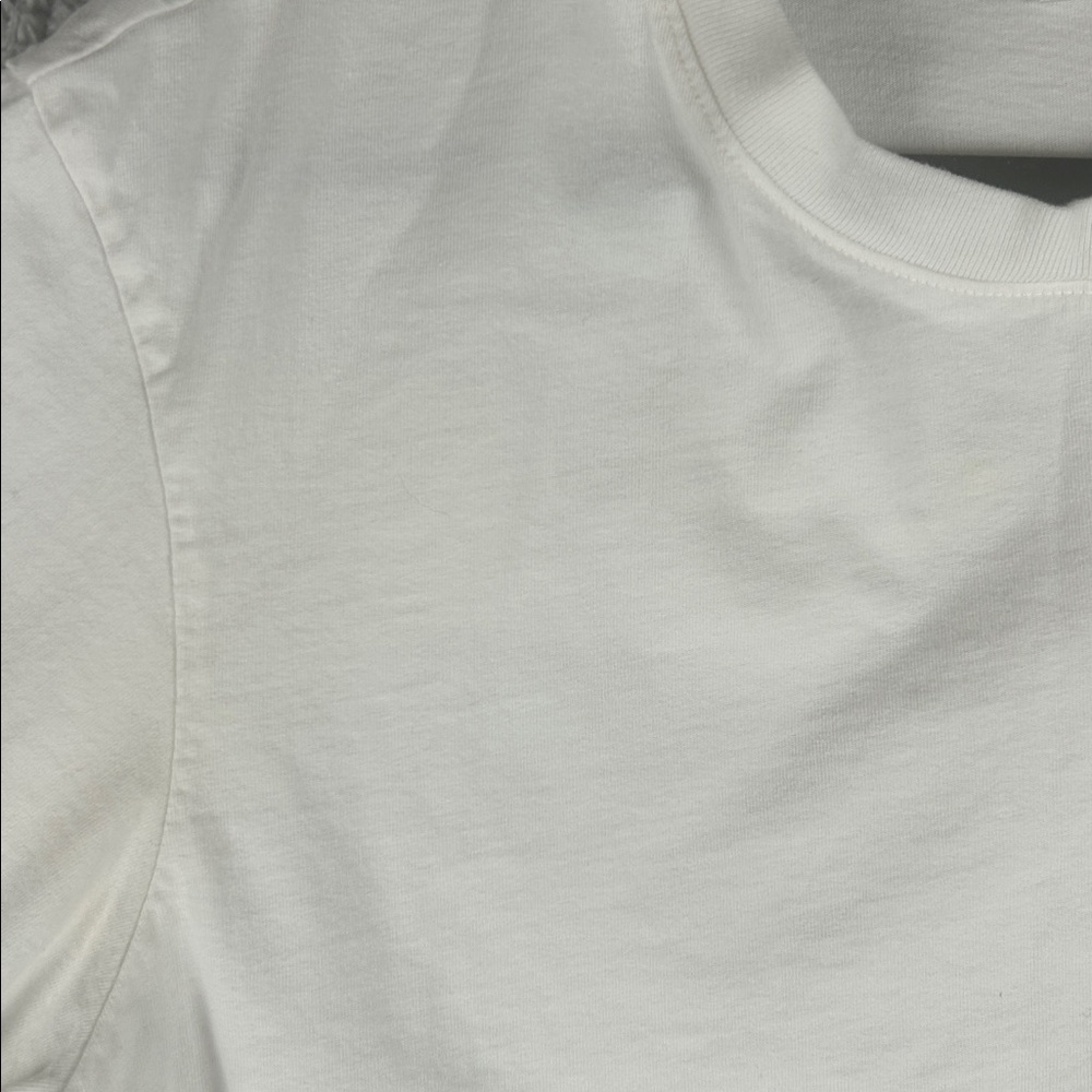 AGOLDE Salma Tee Crewneck Short Sleeve Cotton Relaxed White Top Size S - Picture 4 of 16